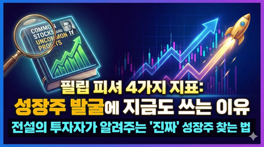 필립 피셔 4가지 지표 성장주 발굴에 지금도 쓰는 이유 알아보기