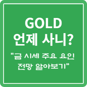 금 시세의 주요 요인과 전망을 알아보는 이미지