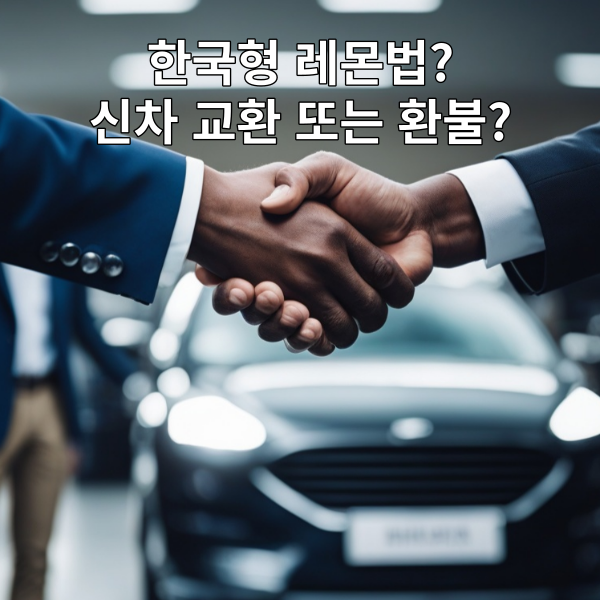 한국형 레몬법 신차 교환 또는 환불에 대한 이미지