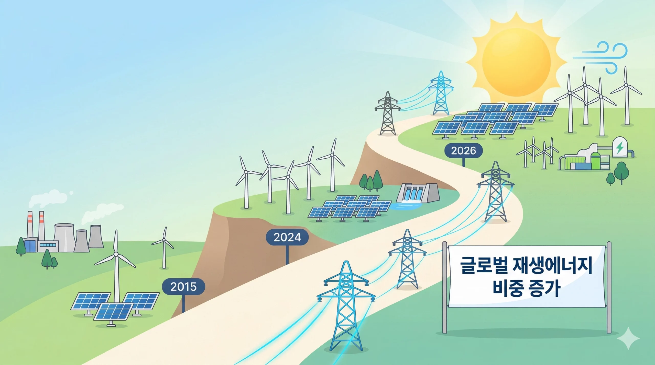 IEA 2026 재생에너지 발전 비중 증가 차트 IEA 2026 재생에너지 발전 비중 증가 차트
