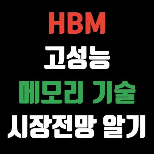 HBM 고성능 메모리 기술의 혁신과 시장 전망 특성 이미지