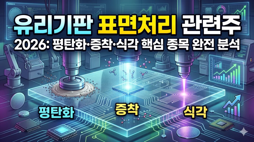 유리기판 표면처리 관련주 알아보기 대표 이미지