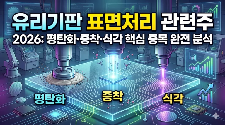 유리기판 표면처리 관련주 알아보기 대표 이미지