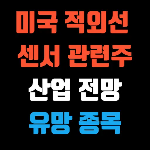 미국 적외선 센서 관련주 산업 전망과 유망 종목 TOP 7 특성 이미지