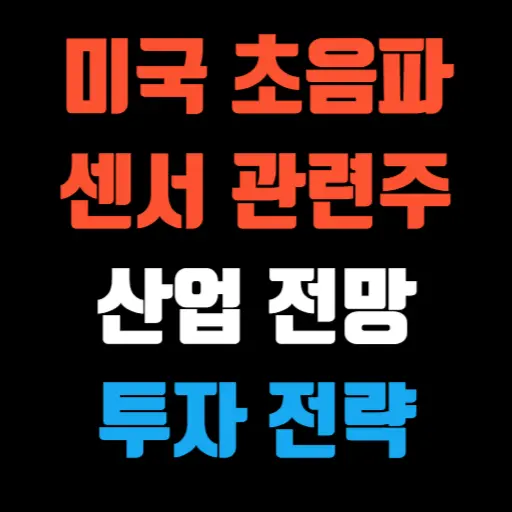 미국 초음파 센서 관련주 산업 전망과 투자 전략 특성 이미지