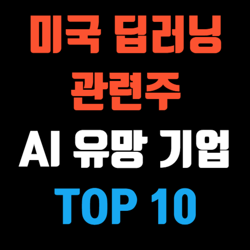 미국 딥러닝 관련주 AI 투자 유망 기업 TOP 10 특성 이미지