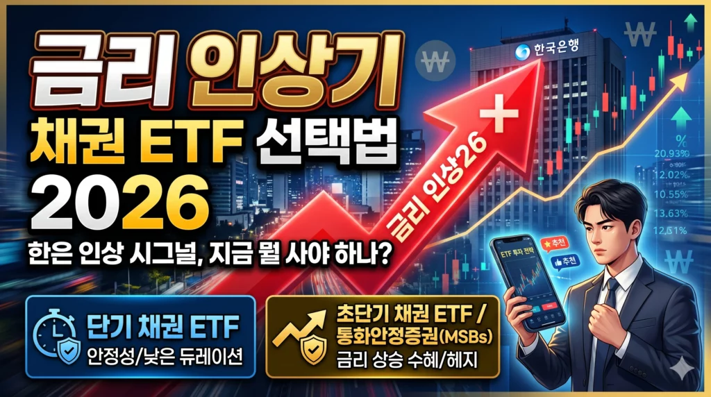 금리 인상기 채권 ETF 선택법 알아보기 대표 이미지