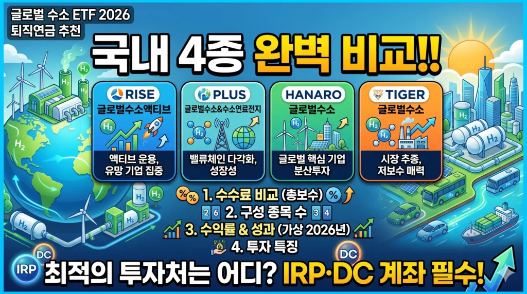 퇴직연금 글로벌 수소 ETF 알아보기 대표 이미지