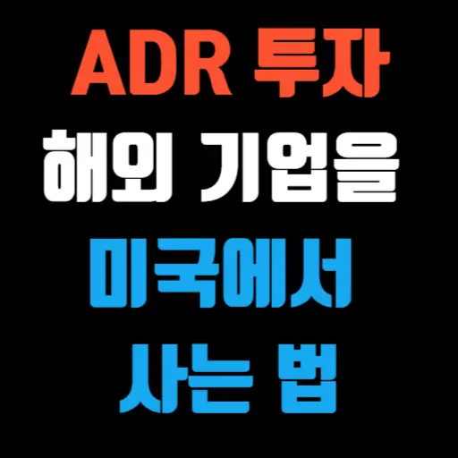 ADR 투자, 해외 기업을 미국에서 사는 법 특성 이미지