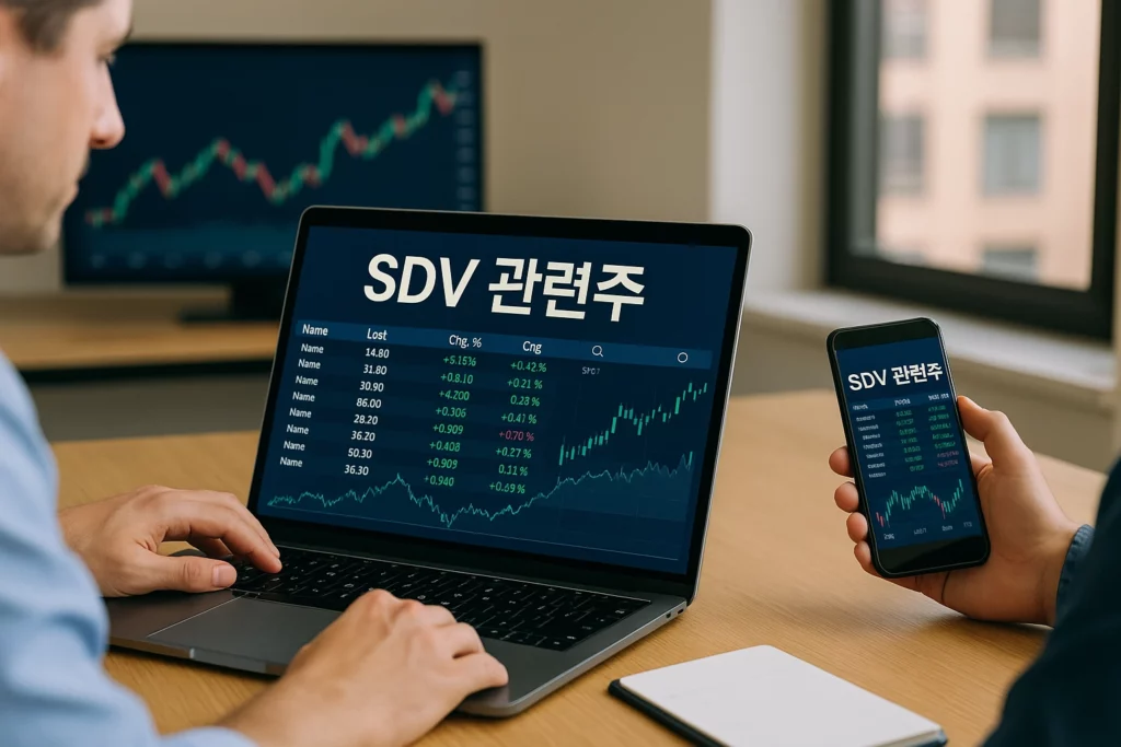 SDV 관련주 투자 이미지