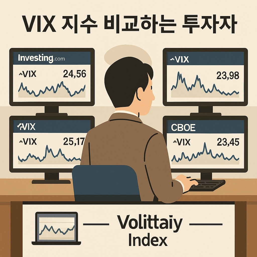 VIX 지수 보는곳 이미지