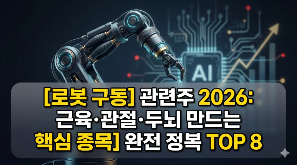 로봇 구동 관련주 알아보기 대표 이미지