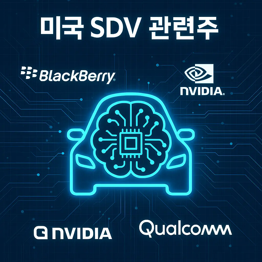 미국 SDV 관련 반도체 기업 이미지