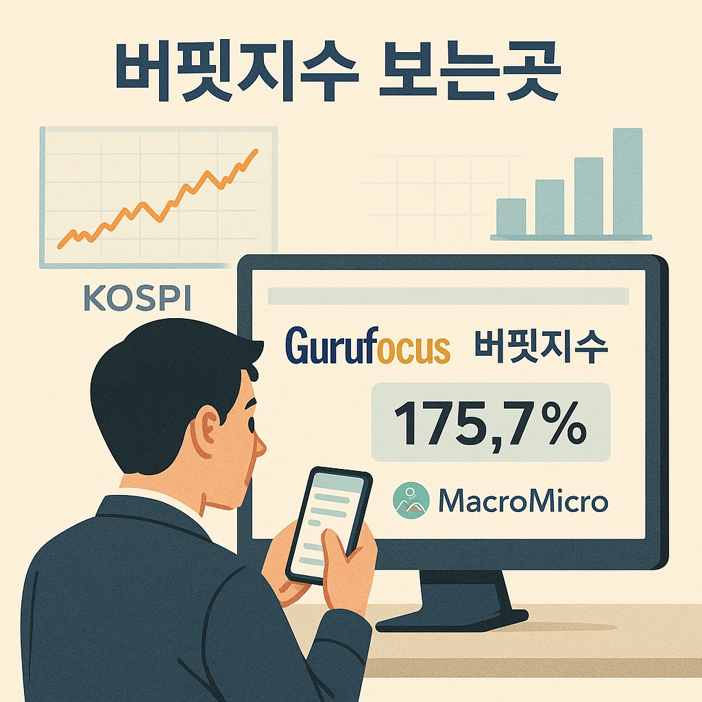 버핏지수 보는곳 이미지