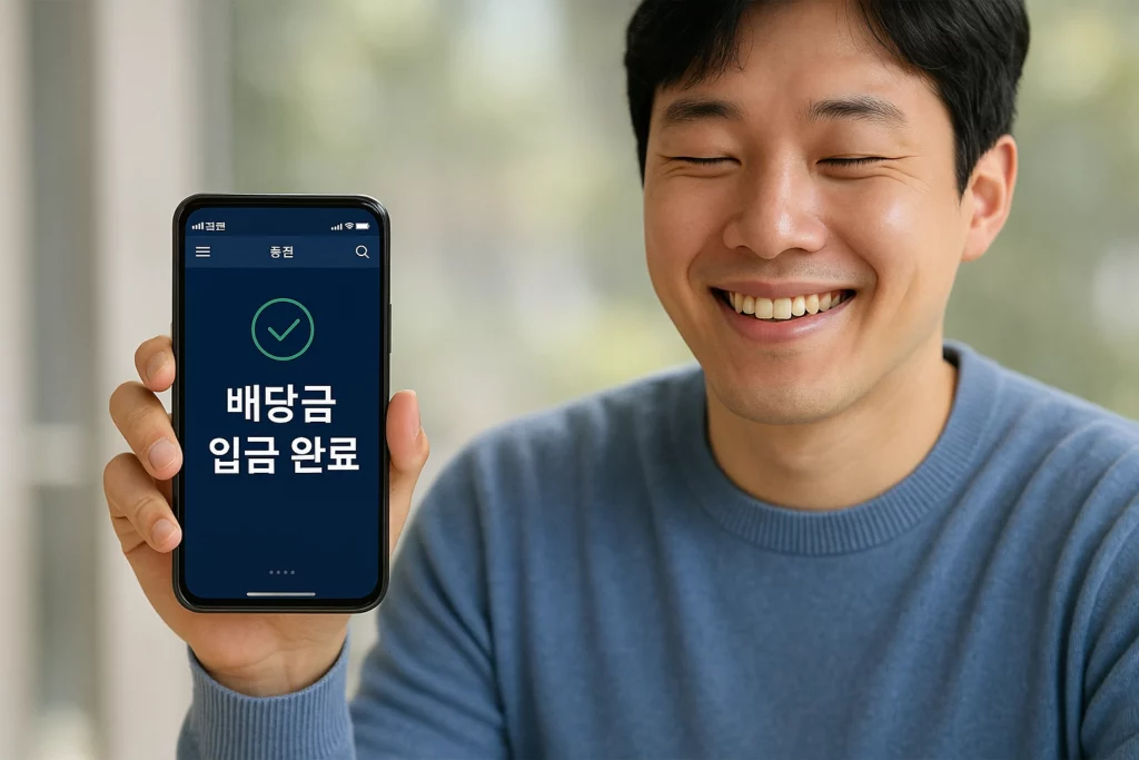 삼성전자 배당금 입금 확인 방법 2026