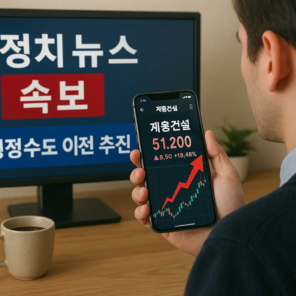세종시 관련주 정치테마 이미지