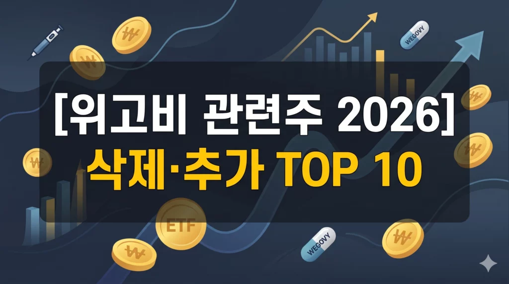 위고비 관련주 알아보기 대표 이미지