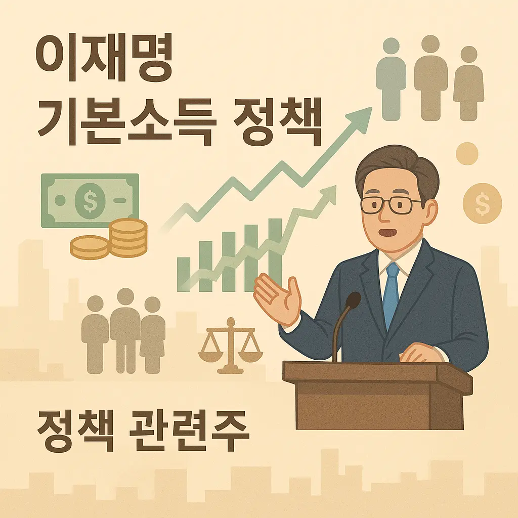 이재명 기본소득 정책 관련주 특성이미지