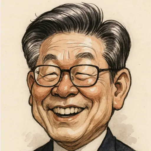 이재명 커리커처 이미지
