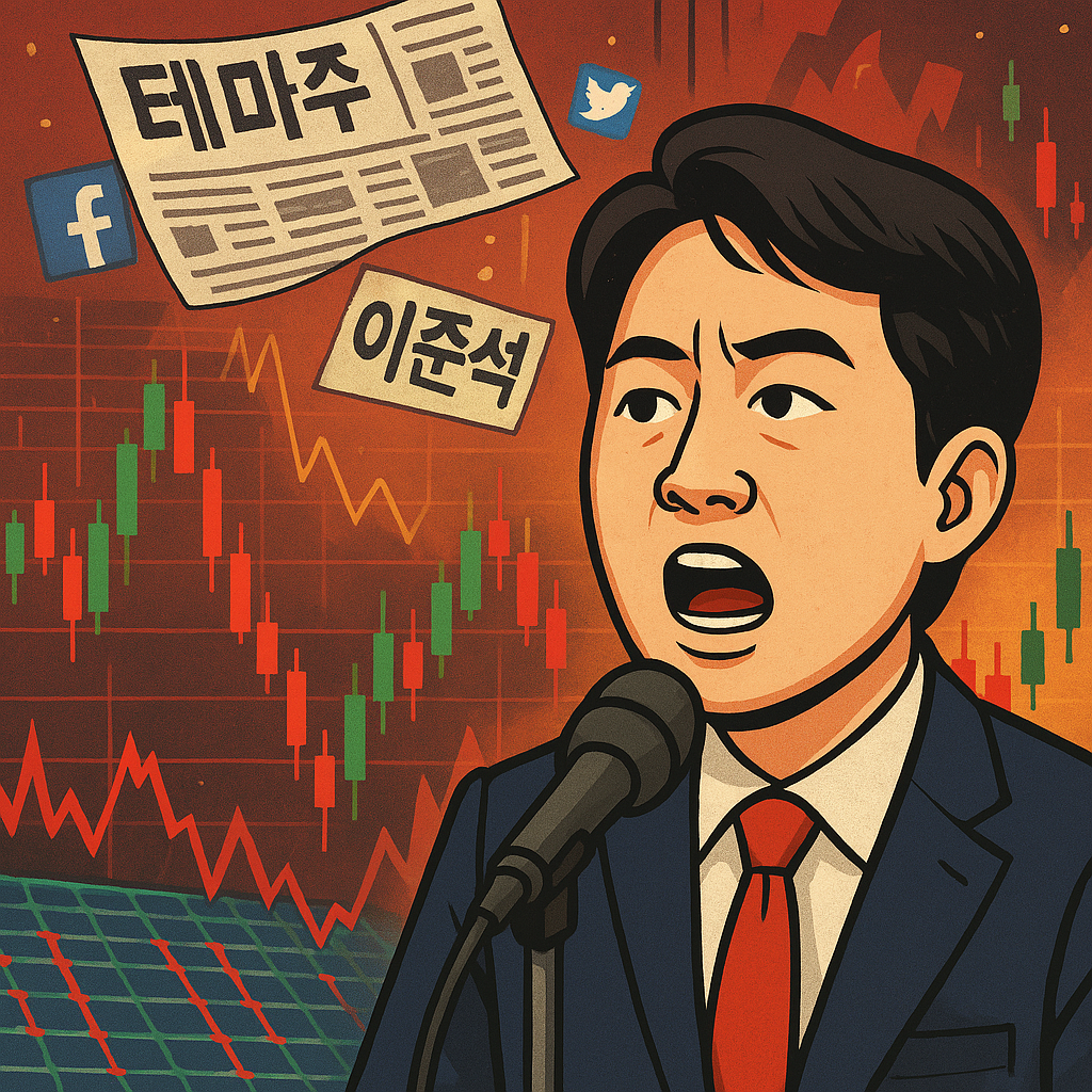 이준석 테마주 열풍 이미지