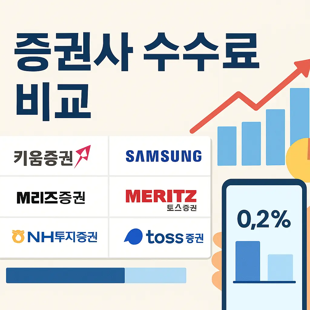 증권사 수수료 비교 알아보기 특성 이미지