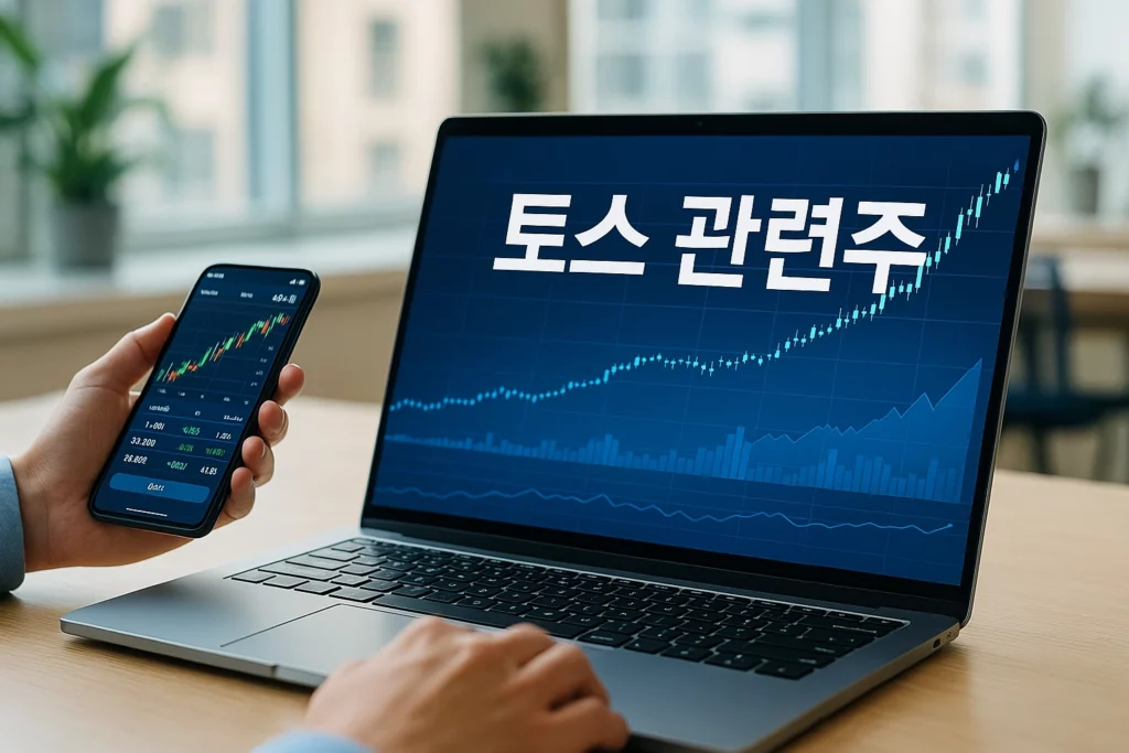 토스 관련주 투자 이미지