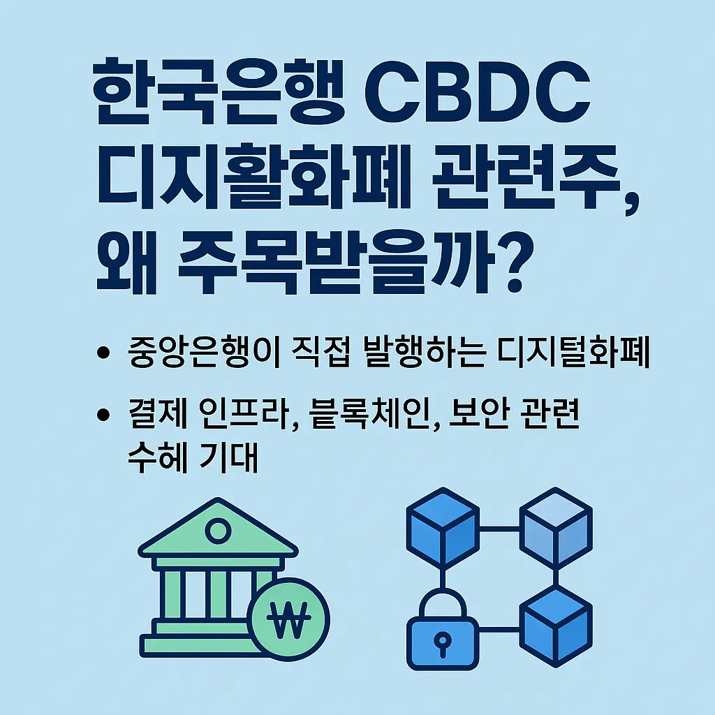 한국은행 CBDC 디지털화폐 관련주 알아보기 특성 이미지