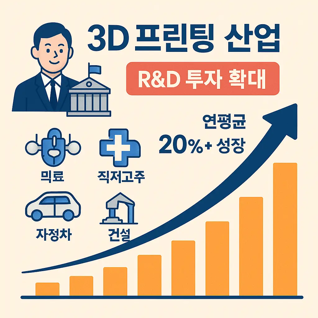 3d 프린터 관련주 산업전망 이미지