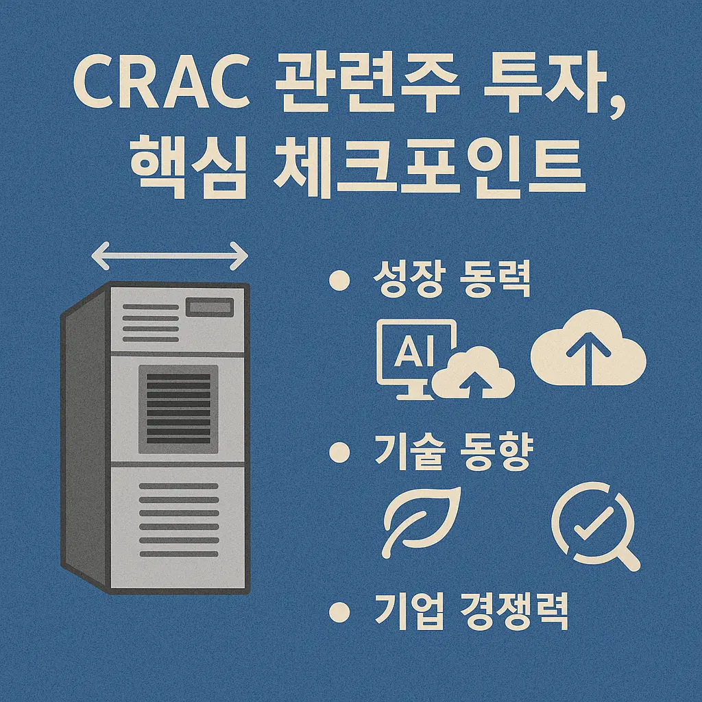 CRAC 관련주 투자 체크포인트 이미지