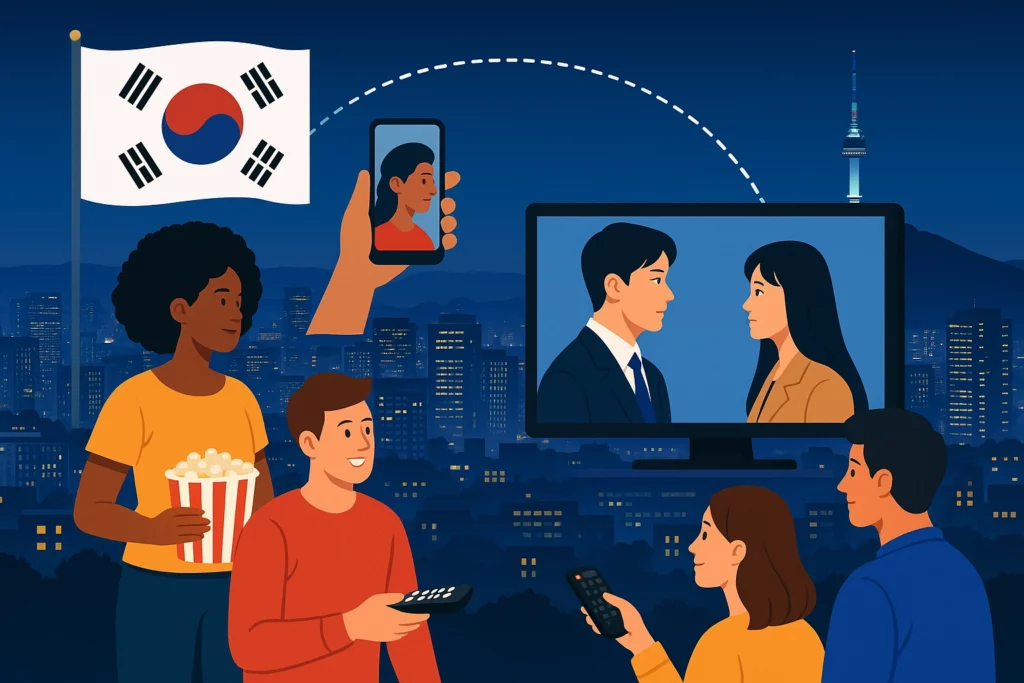 K 콘탠츠 글로벌 확산 이미지