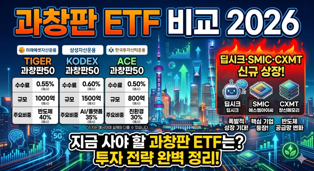 과창판 ETF 비교 알아보기 대표 이미지