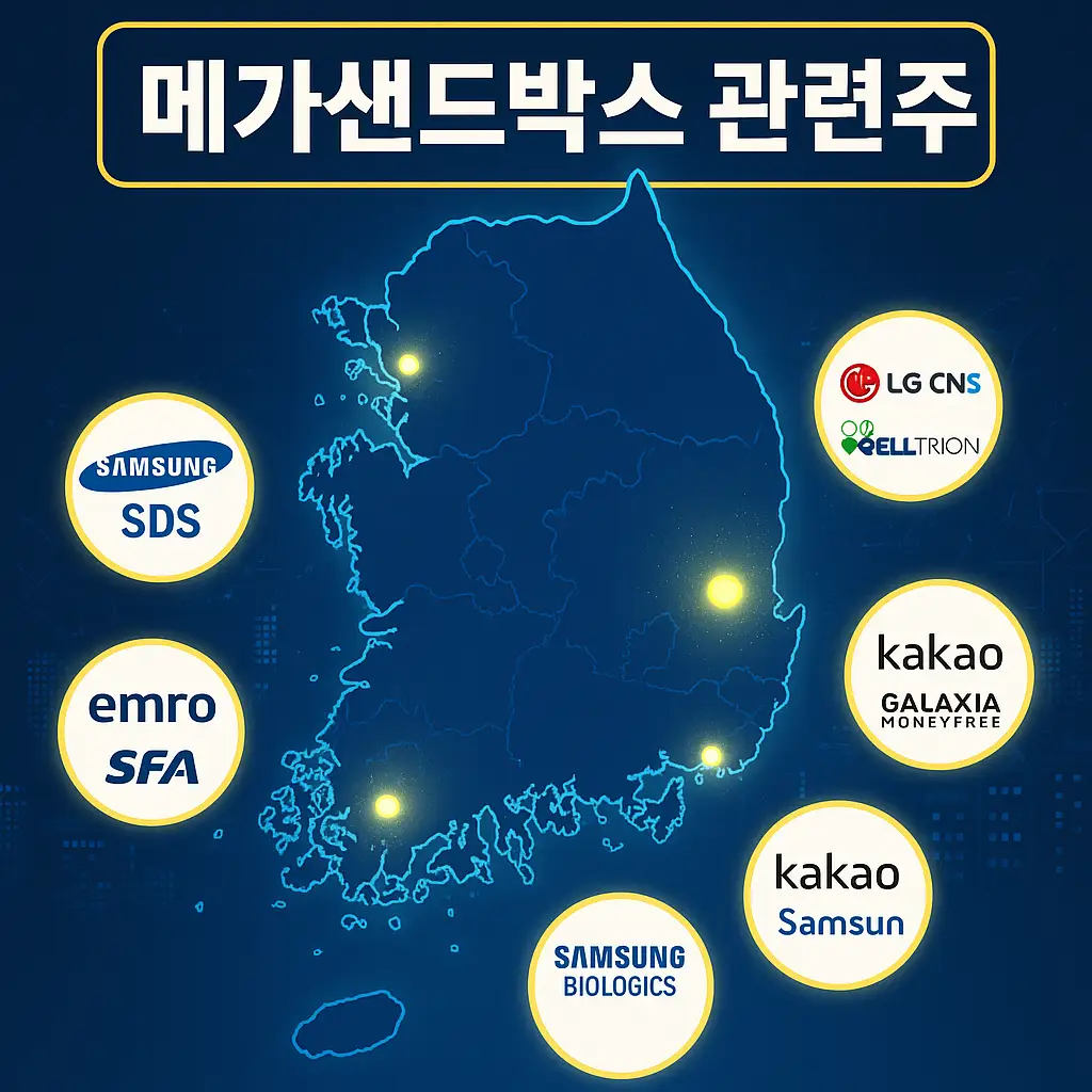 메가샌드박스 관련주 대표 이미지