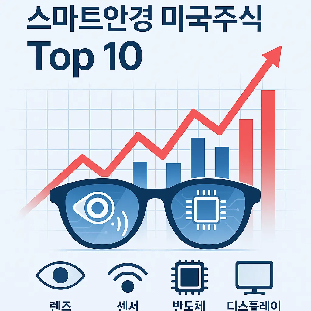 미국 스마트 안경 관련주 이미지