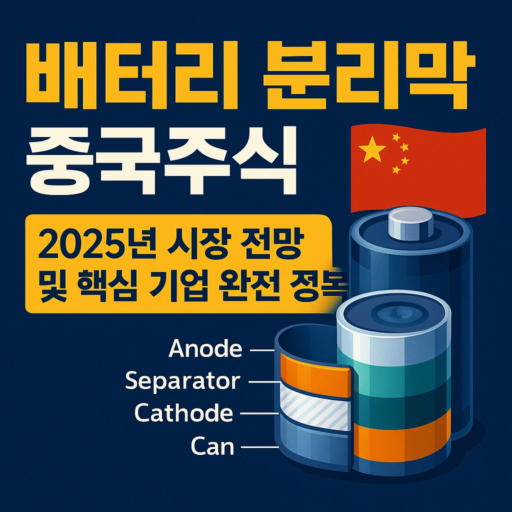 배터리 분리막 중국주식 알아보기 대표 이미지
