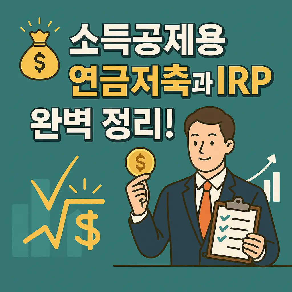 소득공제용 연금저축 IRP 알아보기 대표 이미지