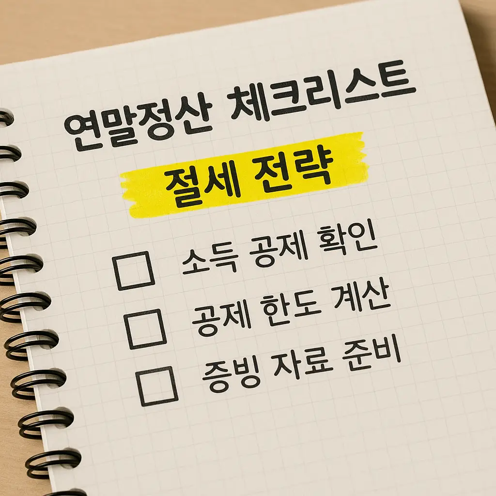 연말정산 체크리스트 이미지