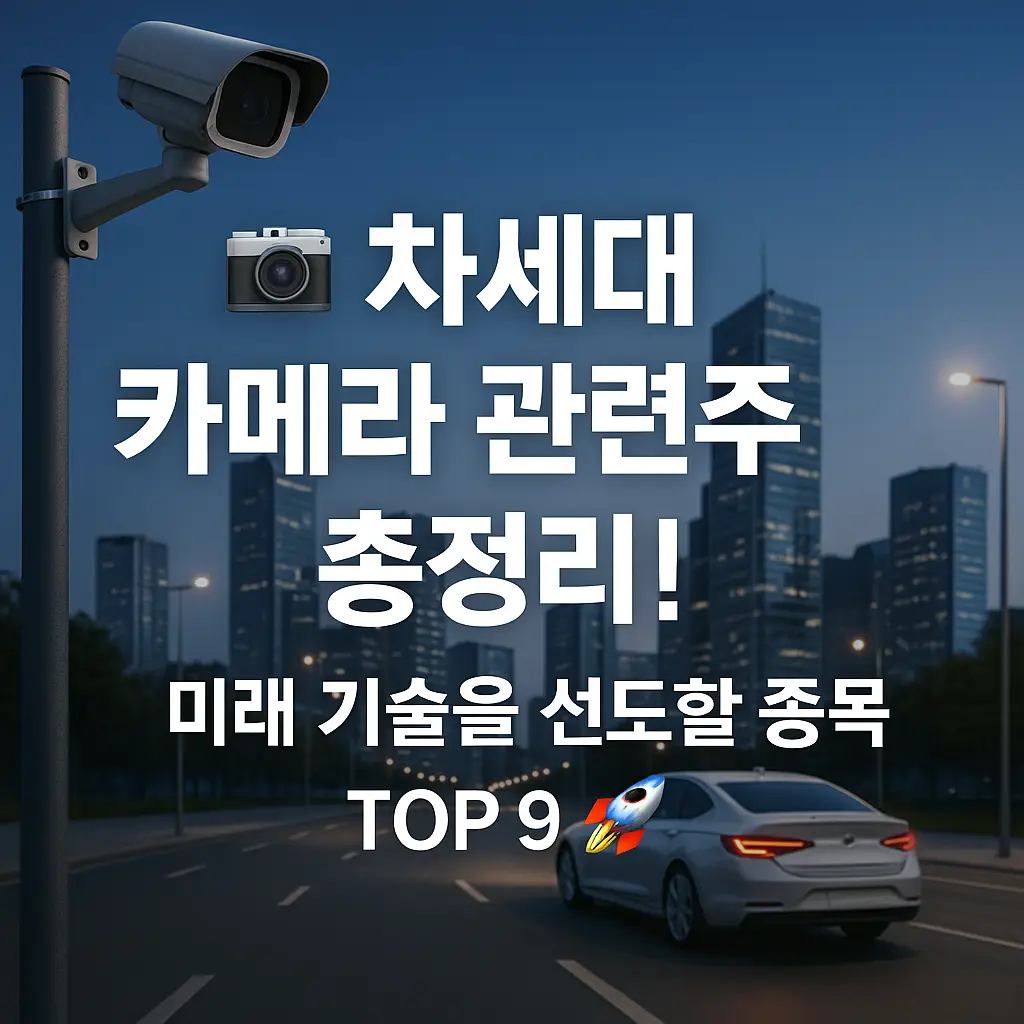 차세대 카메라 관련주 알아보기 대표 이미지