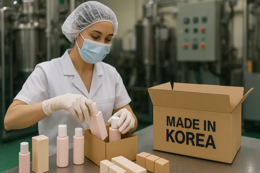 한국 화장품 수출 이미지
