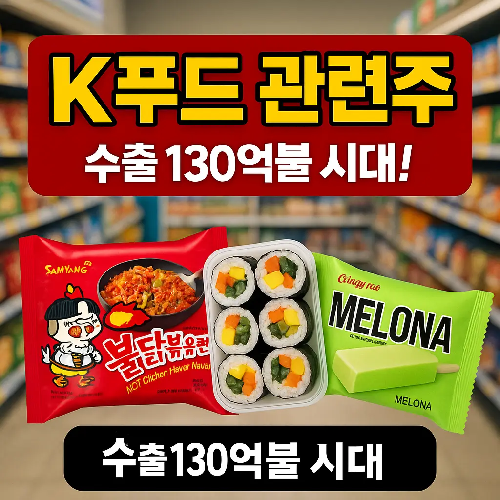 K푸드 관련주 알아보기 대표 이미지