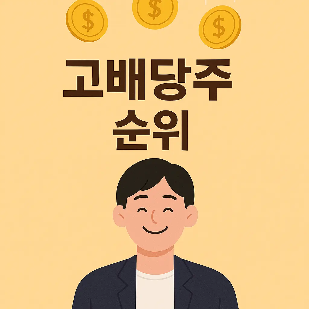 고배당주 순위 이미지