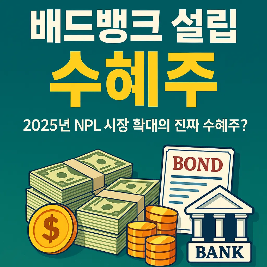 배드뱅크 설립 수혜주 알아보기 대표 이미지