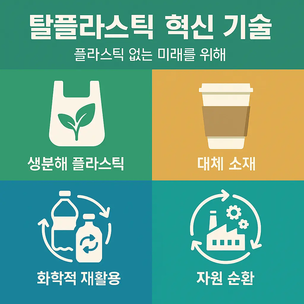 탈플라스틱 관련주 4대 혁신 기술 이미지