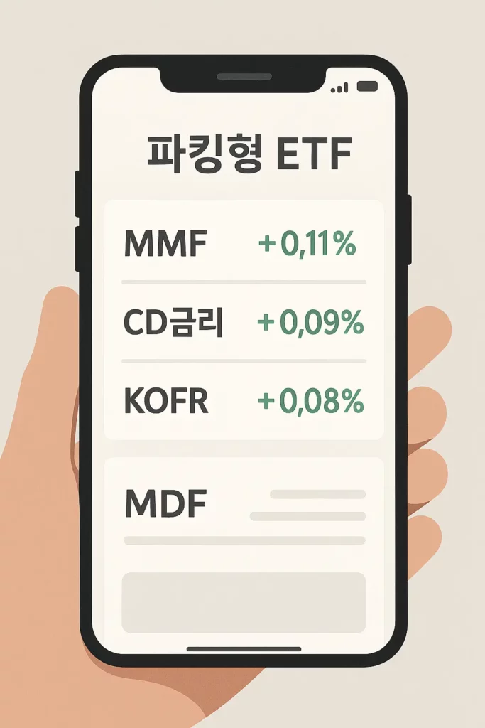 파킹형 ETF 비교 이미지