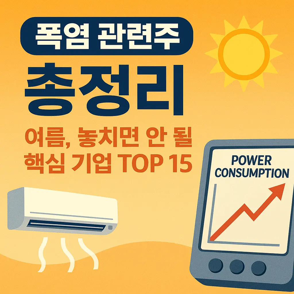 폭염 관련주 총정리 대표 이미지