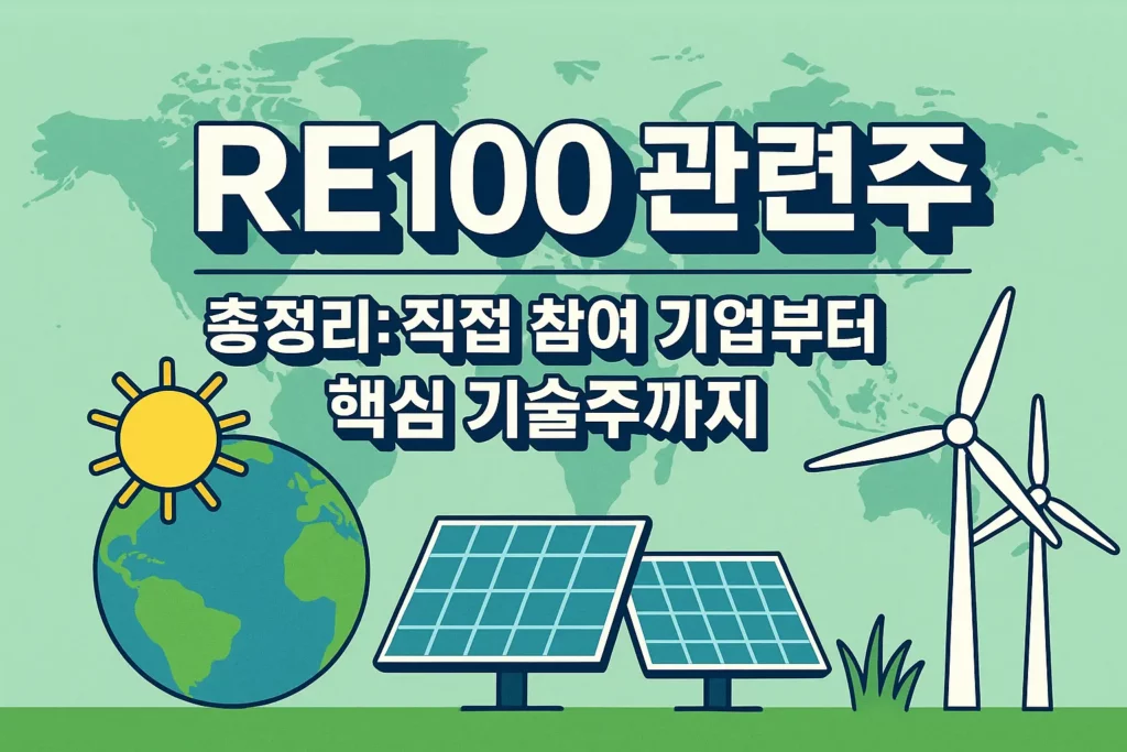 RE100 관려주 알아보기 대표 이미지