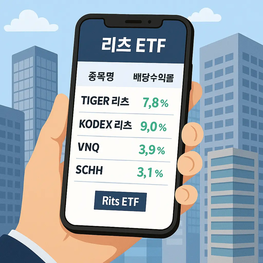 리츠 배당 수익률 이미지