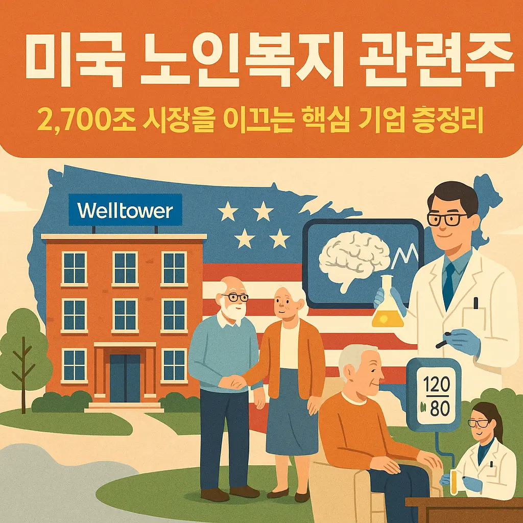 미국 노인복지 관련주 알아보기 대표 이미지