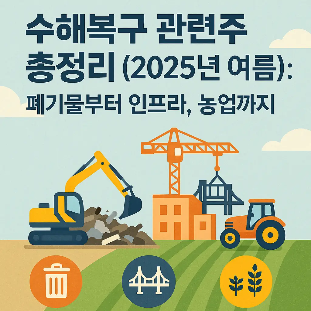 수해복구 관련주 알아보기 대표 이미지