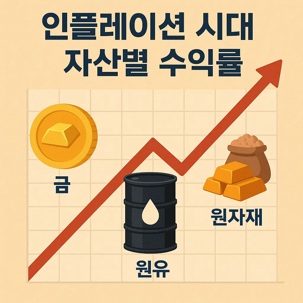 스태그플레이션 투자 수익률 높은 자산 이미지
