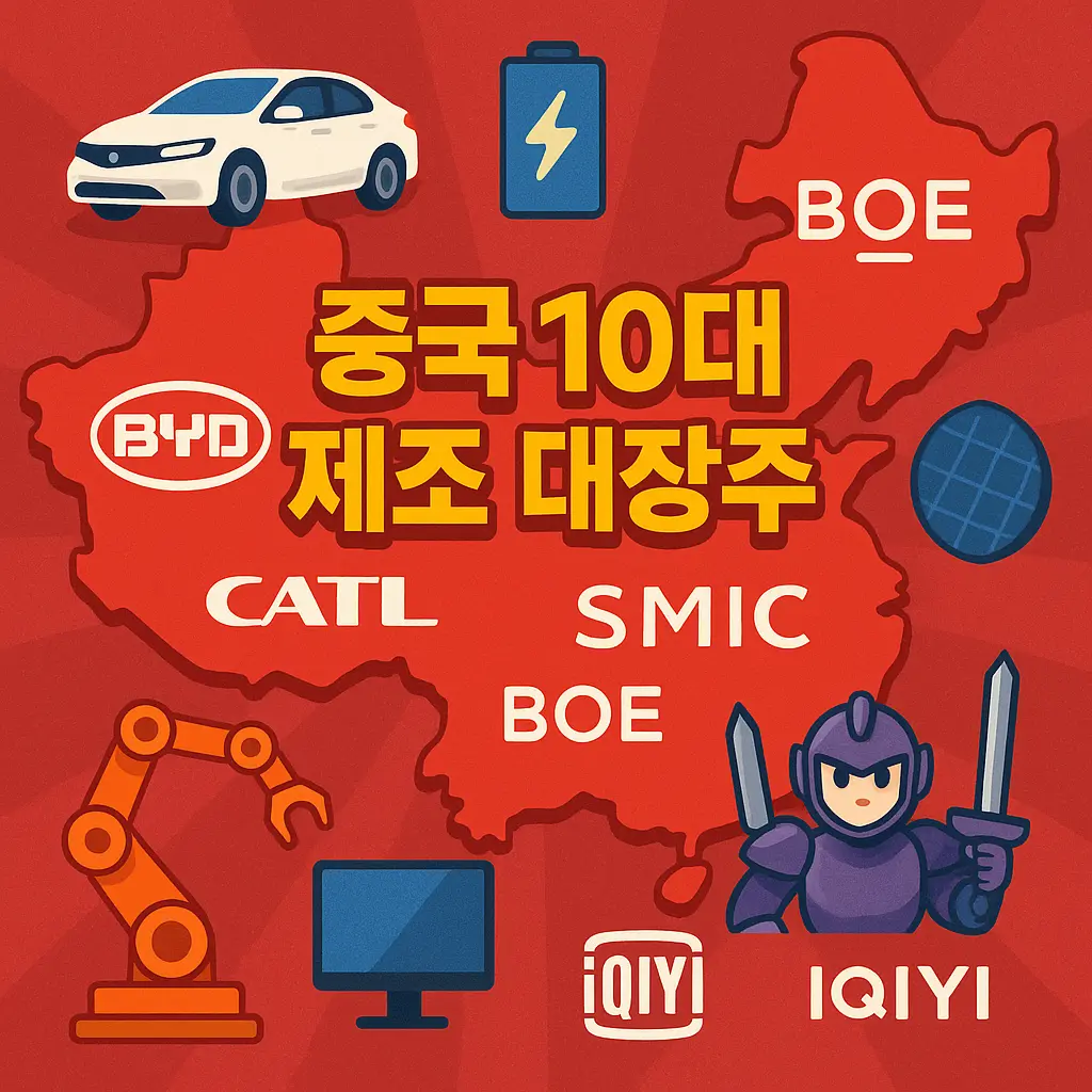 중국 10대 제조 대장주 알아보기 대표 이미지